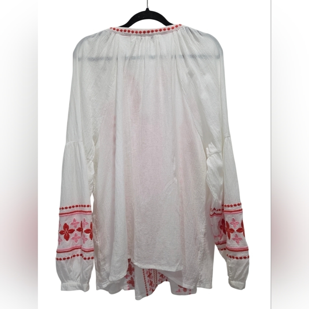 Boden Marla Embroidered Tunic 100% Cotton Top, Size 18 - Picture 3 of 8